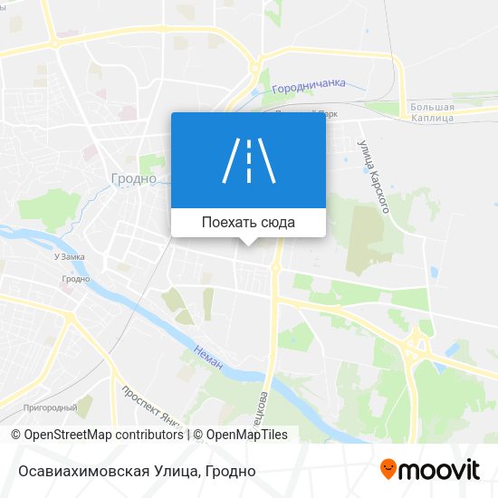 Карта Осавиахимовская Улица