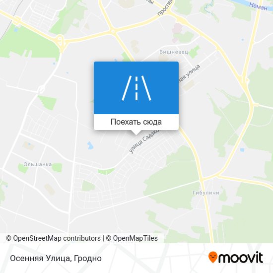 Карта Осенняя Улица