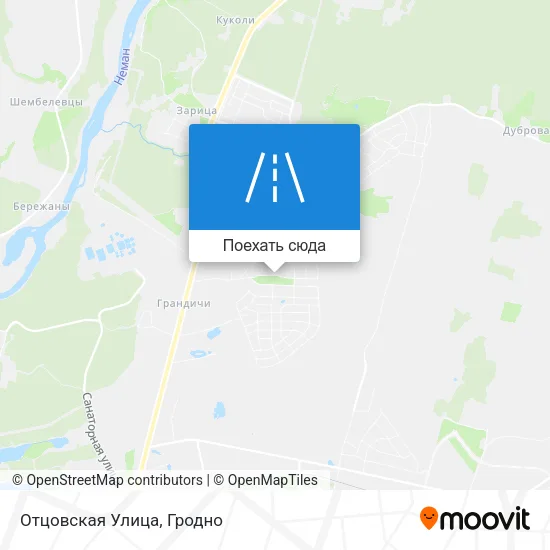 Карта Отцовская Улица