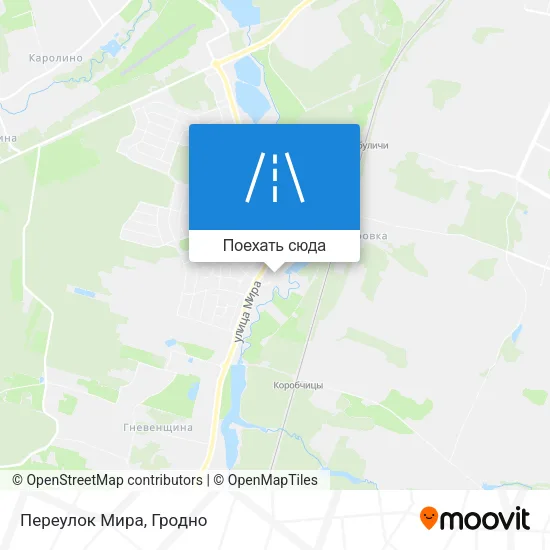 Карта Переулок Мира