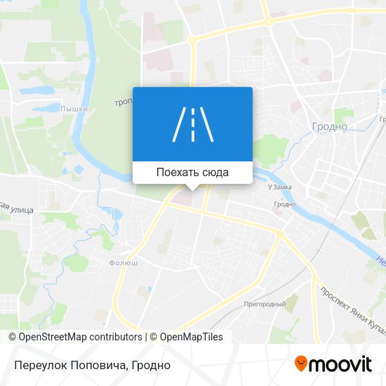 Карта Переулок Поповича