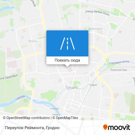 Карта Переулок Реймонта
