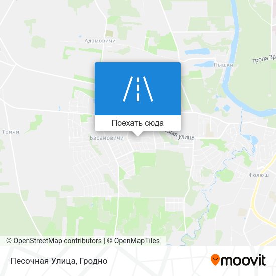 Карта Песочная Улица