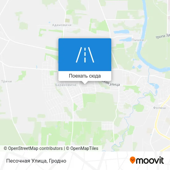 Карта Песочная Улица