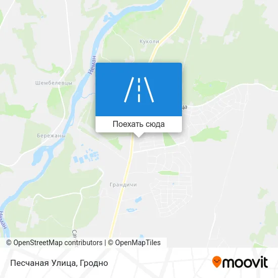 Карта Песчаная Улица