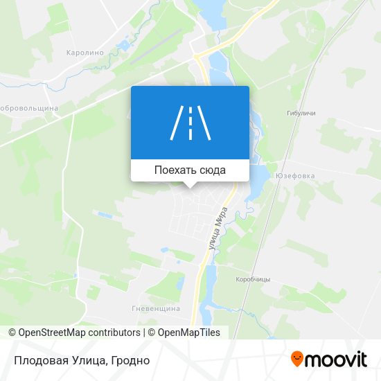 Карта Плодовая Улица