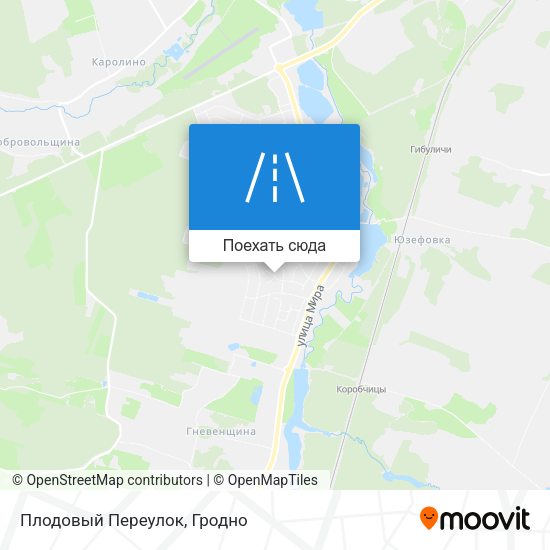 Карта Плодовый Переулок