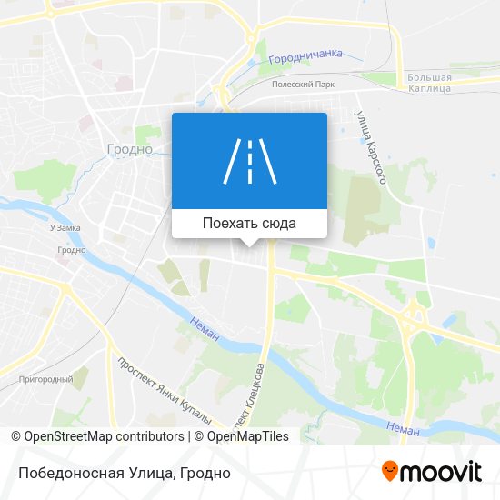Карта Победоносная Улица