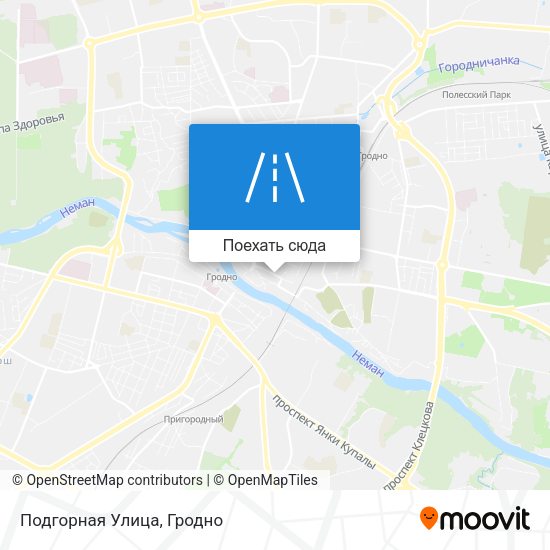 Карта Подгорная Улица