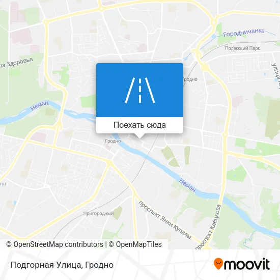 Карта Подгорная Улица