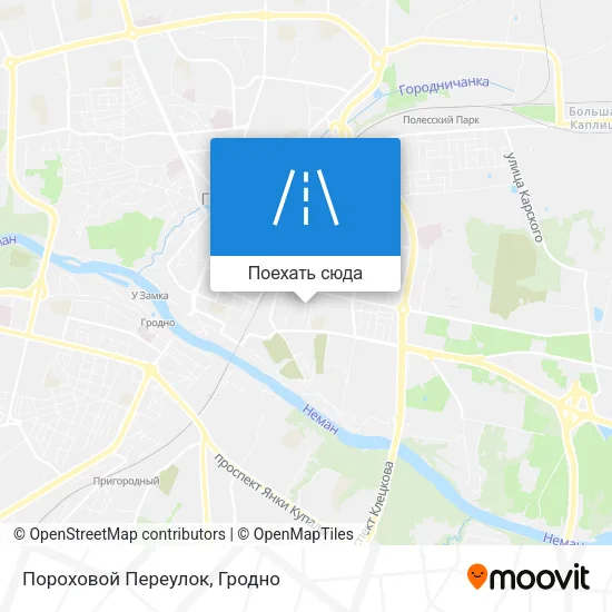 Карта Пороховой Переулок