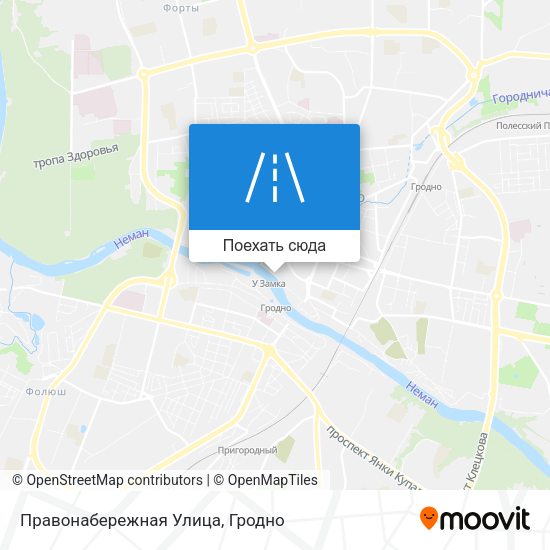 Карта Правонабережная Улица