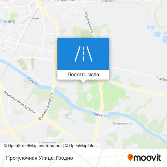 Карта Прогулочная Улица