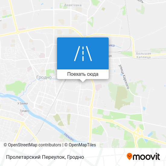 Карта Пролетарский Переулок