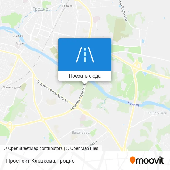 Карта Проспект Клецкова