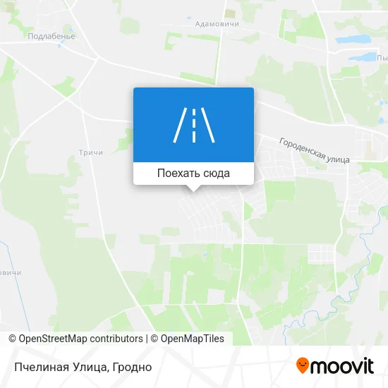 Карта Пчелиная Улица