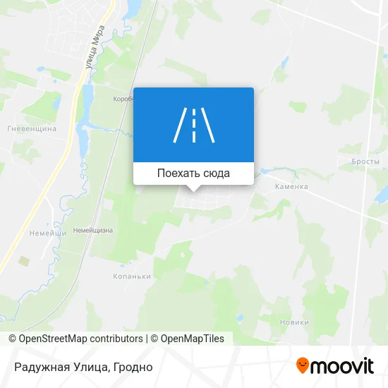 Карта Радужная Улица
