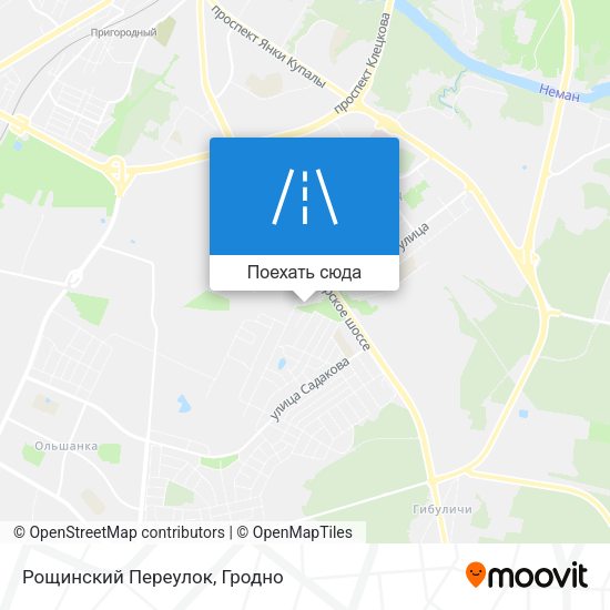 Карта Рощинский Переулок