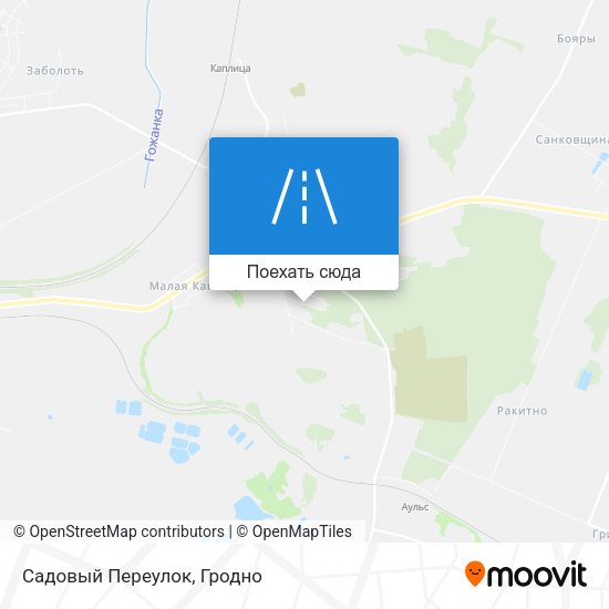 Карта Садовый Переулок