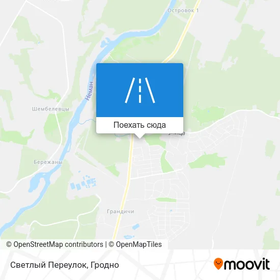 Карта Светлый Переулок