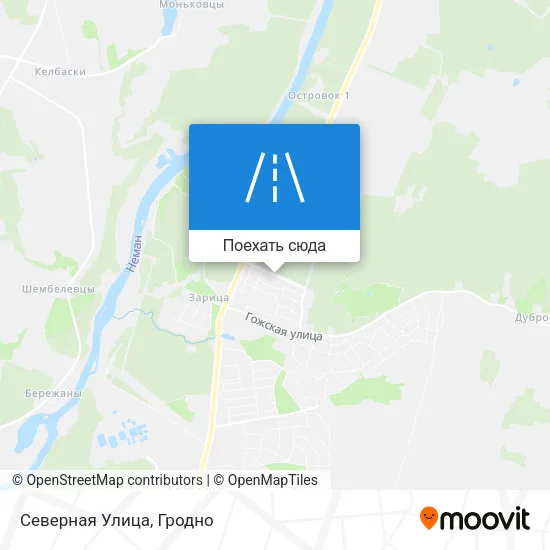 Карта Северная Улица
