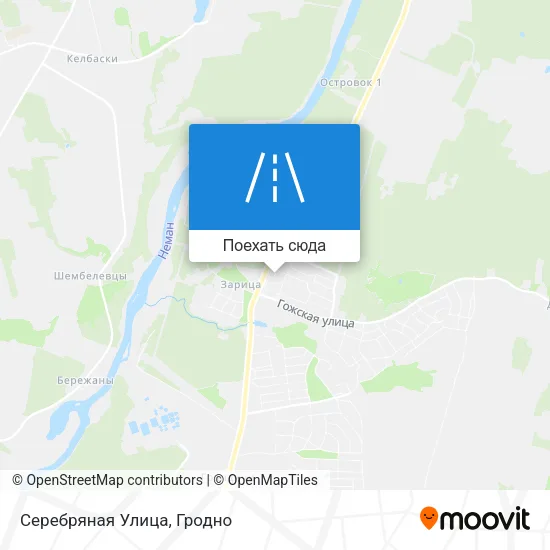 Карта Серебряная Улица