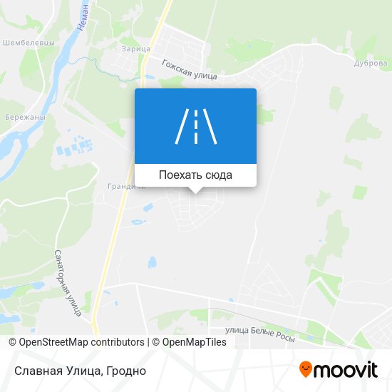 Карта Славная Улица