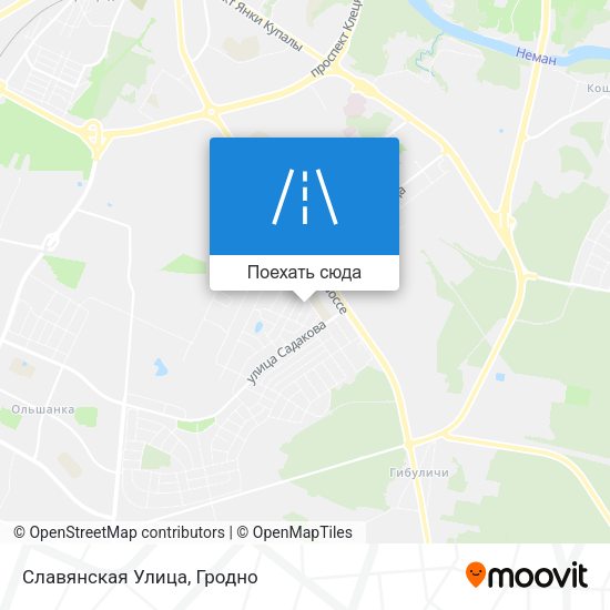 Карта Славянская Улица