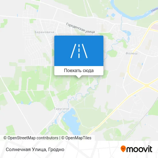 Карта Солнечная Улица