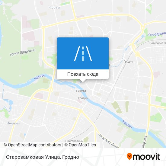 Карта Старозамковая Улица
