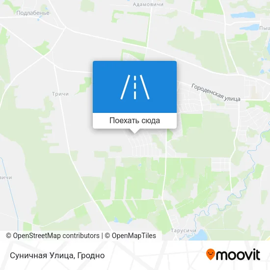 Карта Суничная Улица