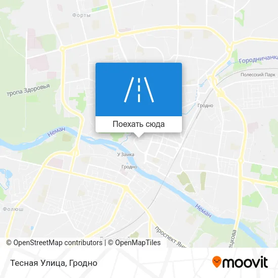 Карта Тесная Улица