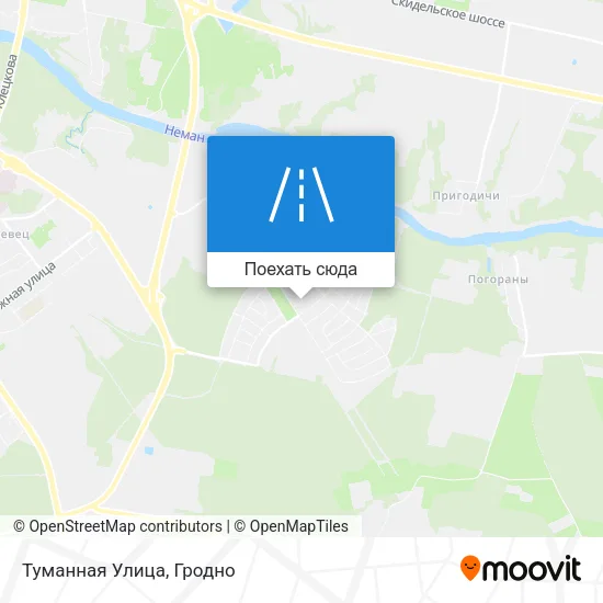 Карта Туманная Улица