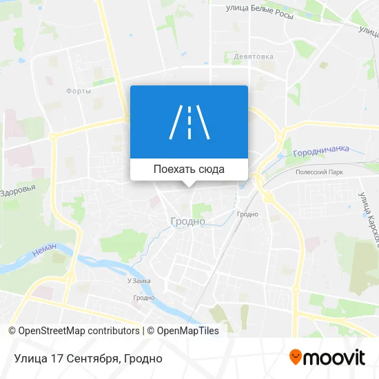 Карта Улица 17 Сентября