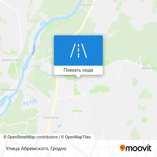 Карта Улица Абремского