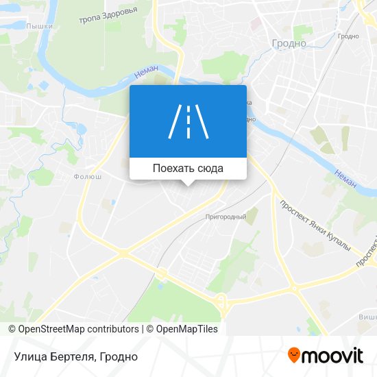Карта Улица Бертеля