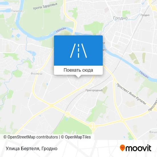 Карта Улица Бертеля