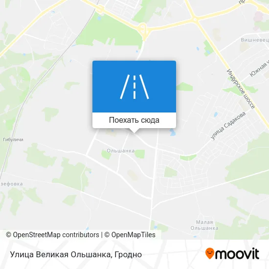 Карта Улица Великая Ольшанка