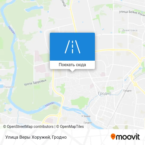 Карта Улица Веры Хоружей