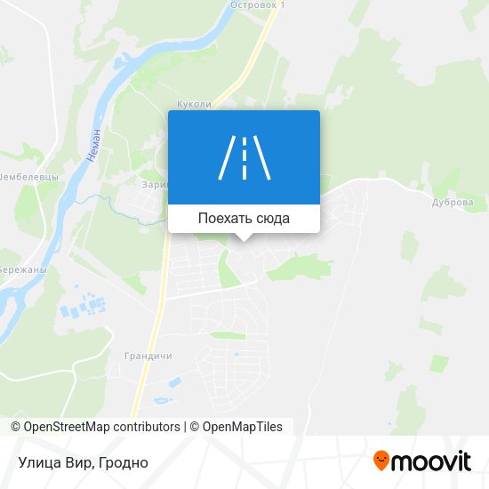 Карта Улица Вир