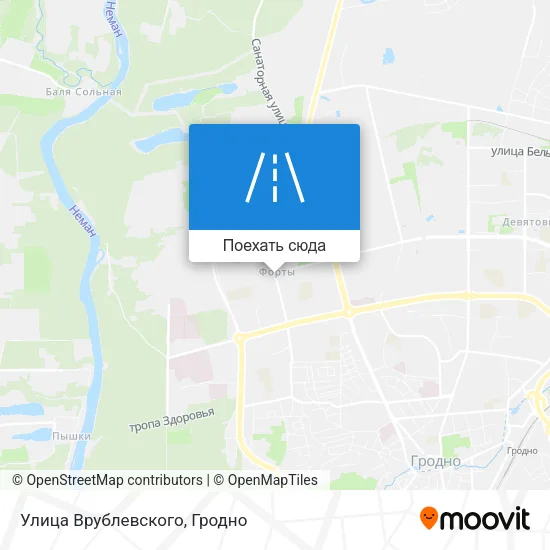 Карта Улица Врублевского
