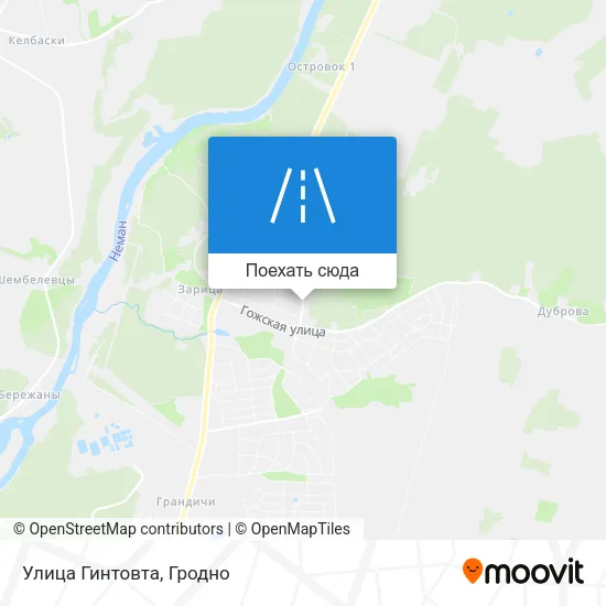 Карта Улица Гинтовта