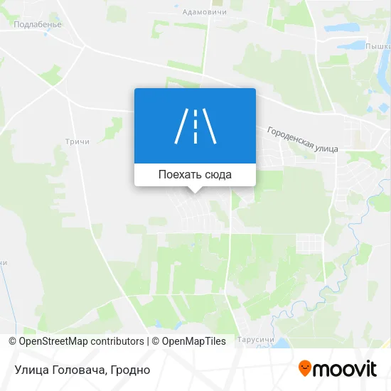 Карта Улица Головача