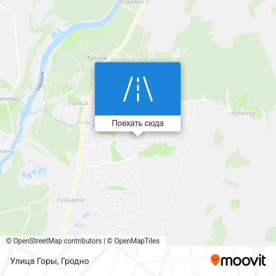 Карта Улица Горы