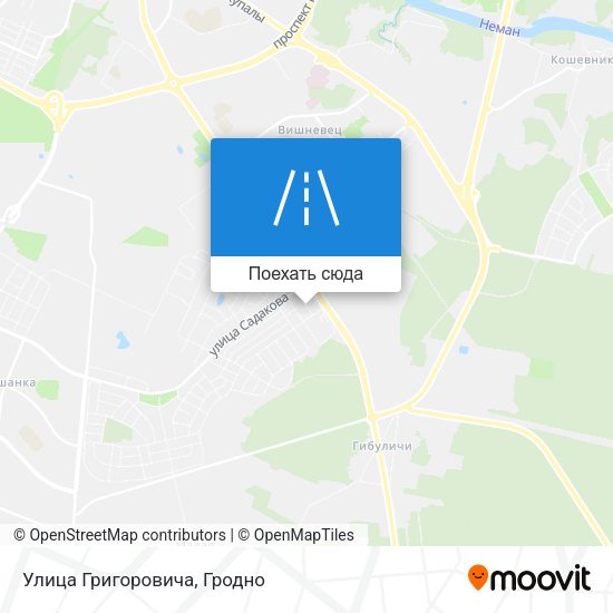 Карта Улица Григоровича