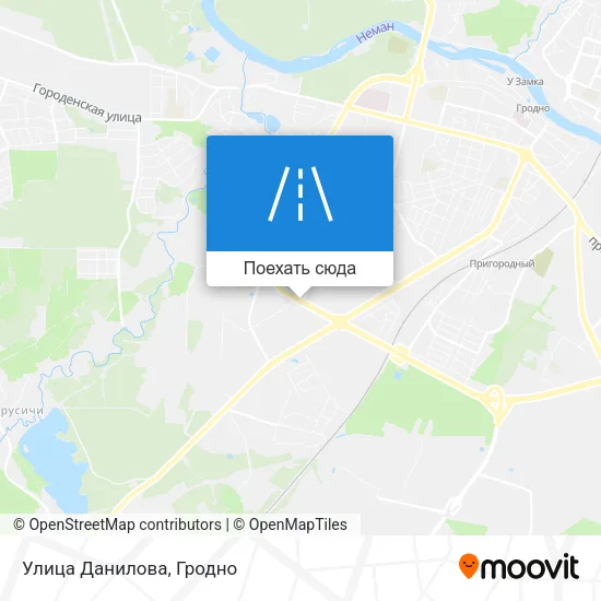 Карта Улица Данилова