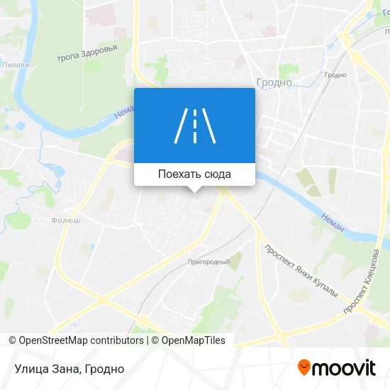 Карта Улица Зана