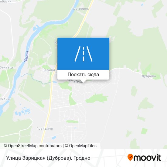 Карта Улица Зарицкая (Дуброва)