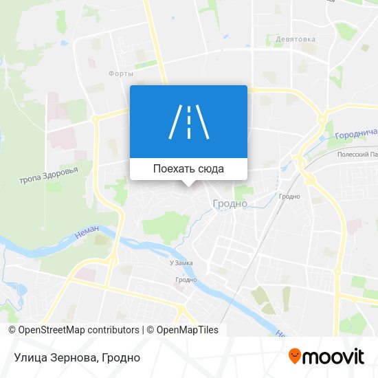 Карта Улица Зернова
