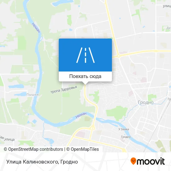 Карта Улица Калиновского